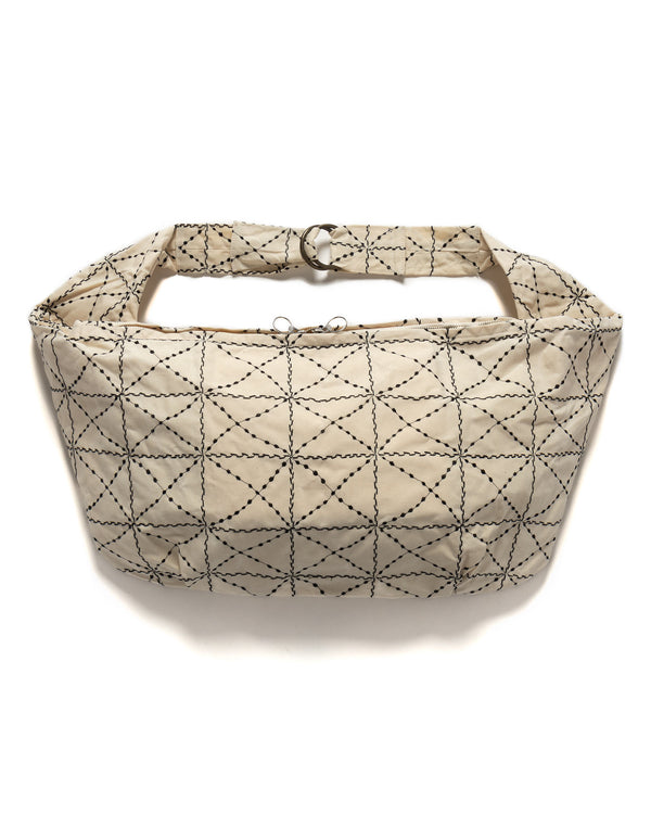 haven Paraffin Cloth FOLK-DOJO Embroidery SNUFKIN Bag Ecru