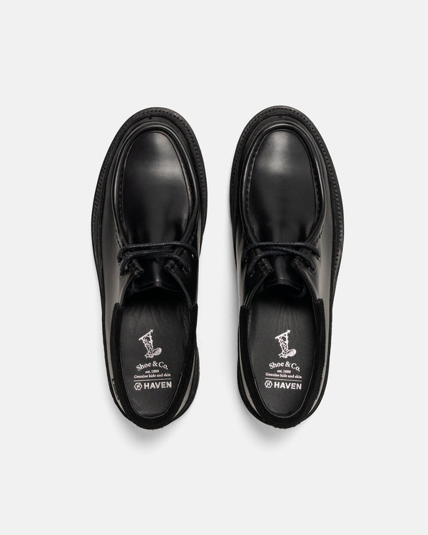 Haven / REGAL Shoe & Co. Tyrolean Low - Leather / GORE-TEX® Black