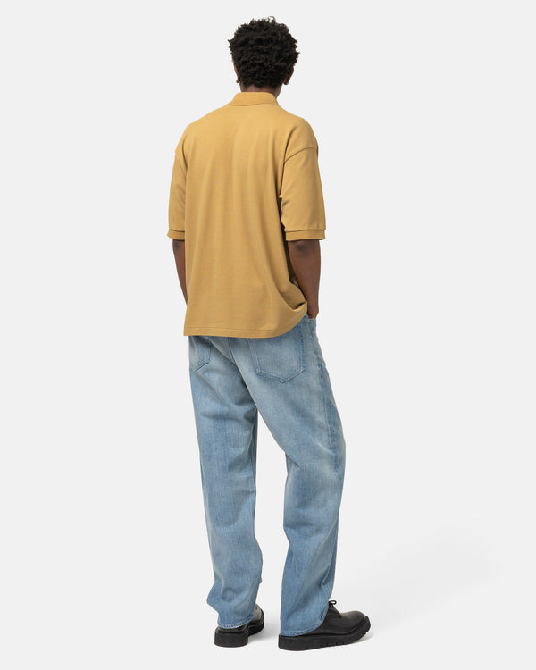 Haven Selvedge Faded Light Denim Wide Pants Light Indigo