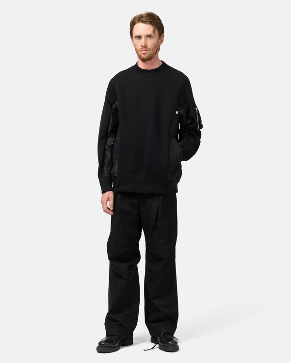 Haven Sponge Sweat X Nylon Twill Pullover Black/Black