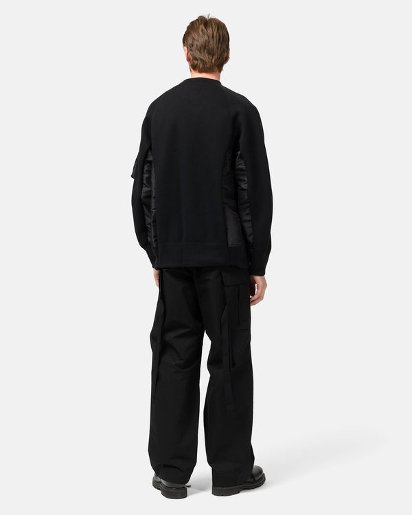 Haven Sponge Sweat X Nylon Twill Pullover Black/Black