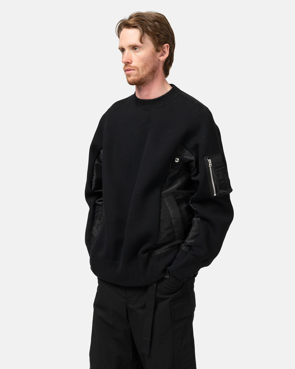 Haven Sponge Sweat X Nylon Twill Pullover Black/Black