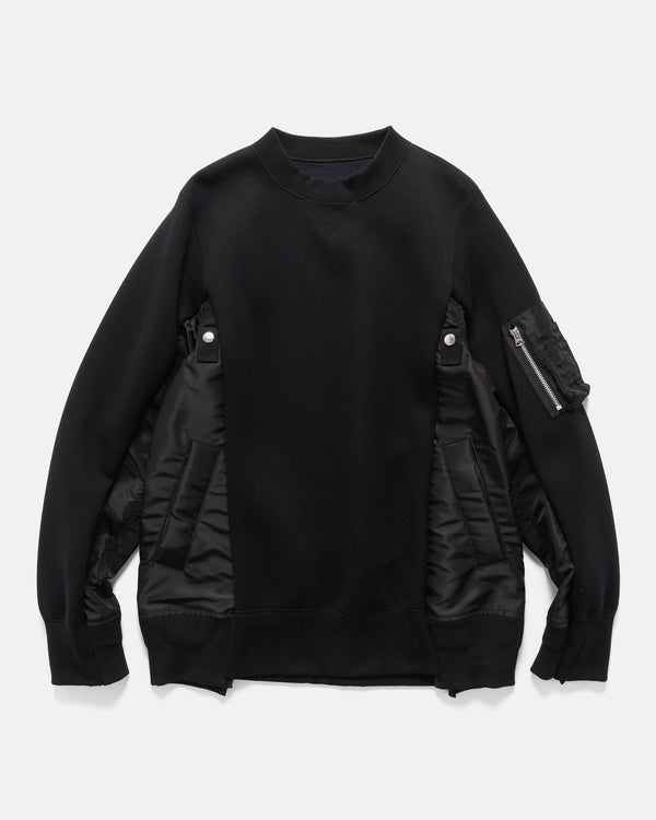 haven Sponge Sweat x Nylon Twill Pullover Black/Black