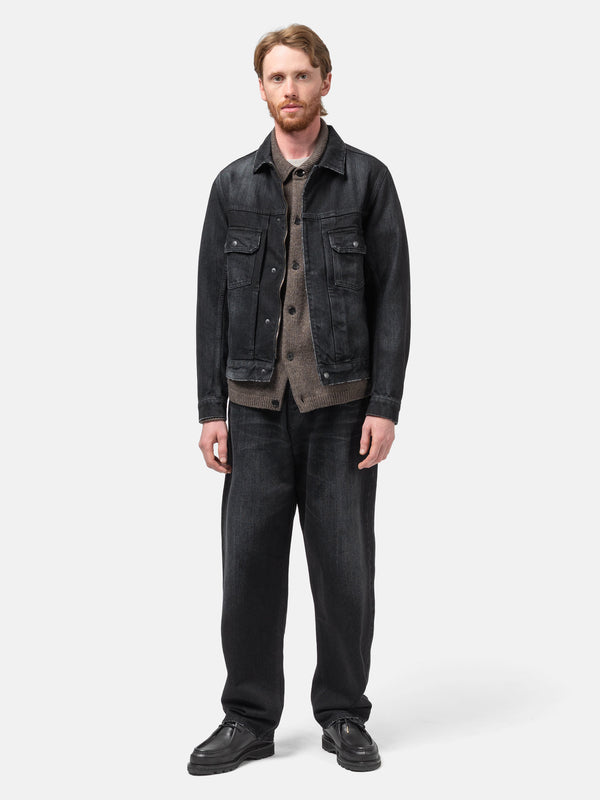 Haven Station Jacket - Suvin Cotton Denim Washed Black