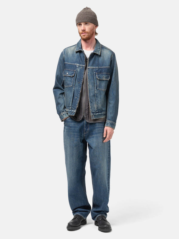 Haven Station Jacket - Suvin Cotton Denim Washed Indigo