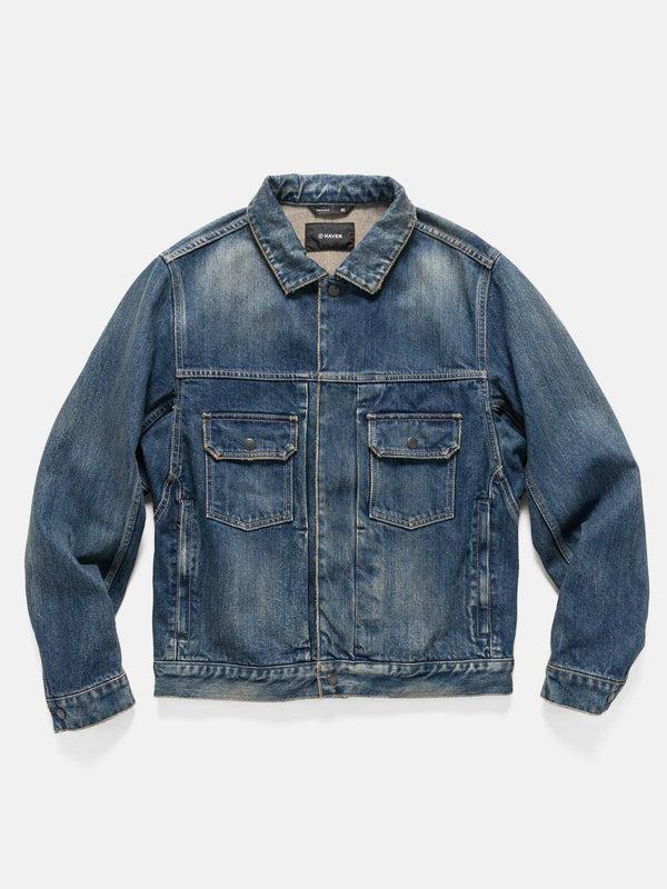 haven Station Jacket - Suvin Cotton Denim Washed Indigo