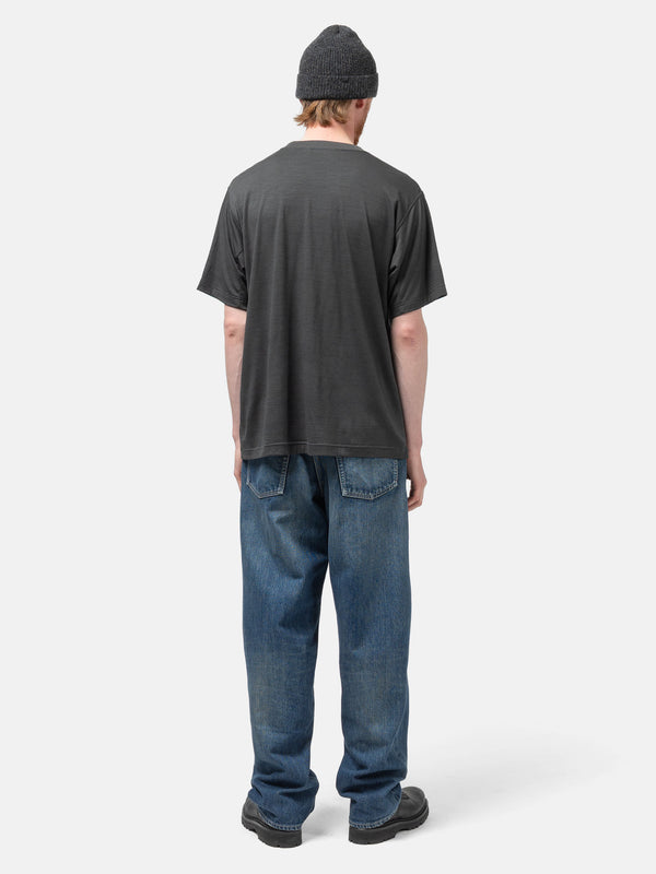 Haven Stratus T-Shirt - Superfine Wool Jersey - Graphite