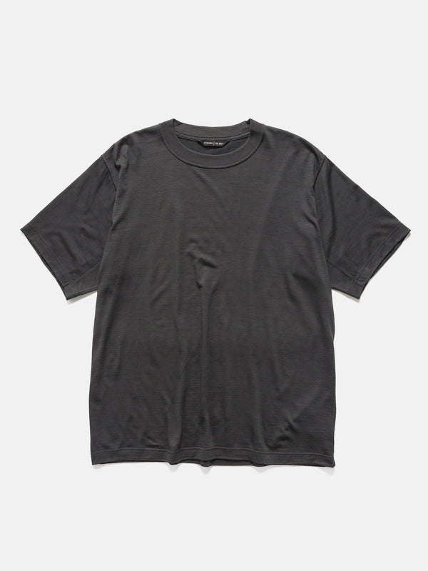 haven Stratus T-Shirt - Superfine Wool Jersey - Graphite