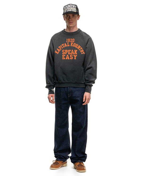 Haven SWT Knit Raglan Crew SWT (SPEAKEASY College) Black