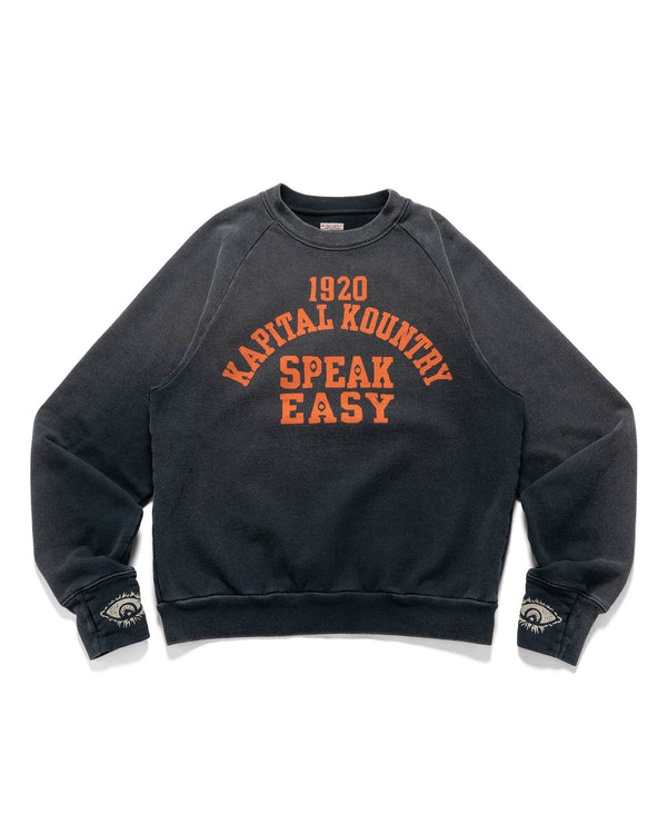 haven SWT Knit Raglan Crew SWT (SPEAKEASY College) Black