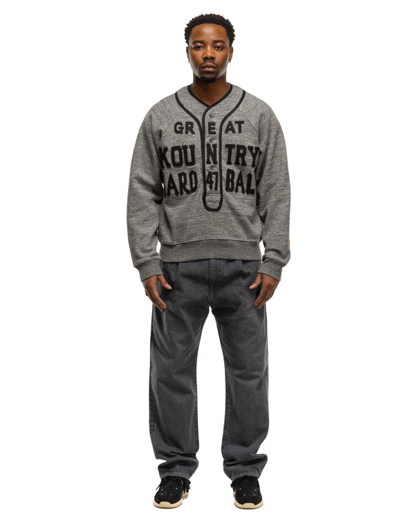 Haven TOP Jersey Baseball Henley SWT (GREAT KOUNTRY) Charcoal