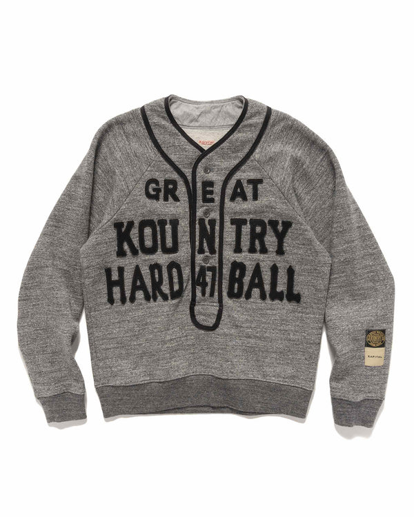 haven TOP Jersey Baseball Henley SWT (GREAT KOUNTRY) Charcoal