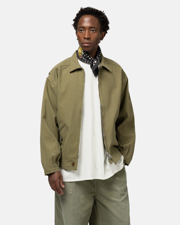 Haven Water-Repellent Canvas ZIP-UP KAYAK PAW-PAW Blouson Khaki