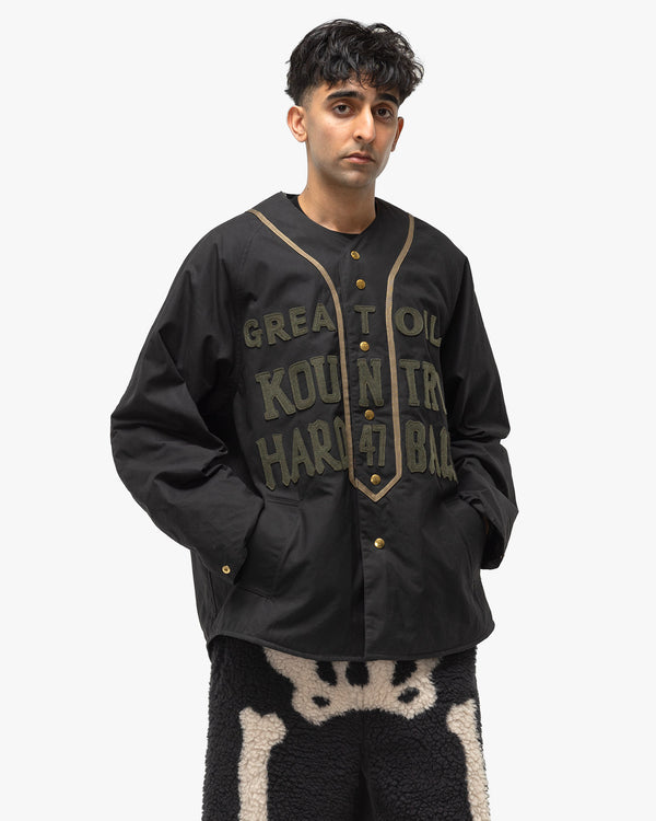 Haven Weather Cotton Oil Coating Baseball Blouson Black