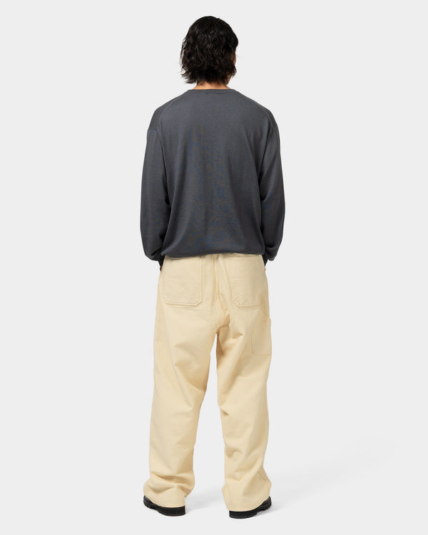 Haven Wool Cotton High Gauge Crew Neck Sweater Gray