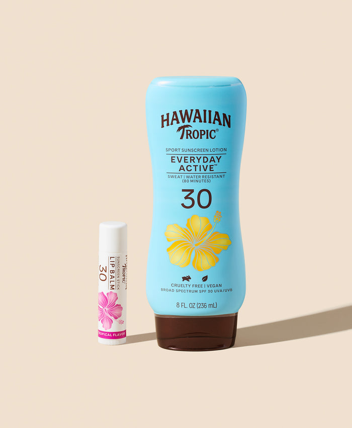 hawaiian tropic Active Essentials SPF 30 Sunscreen Set