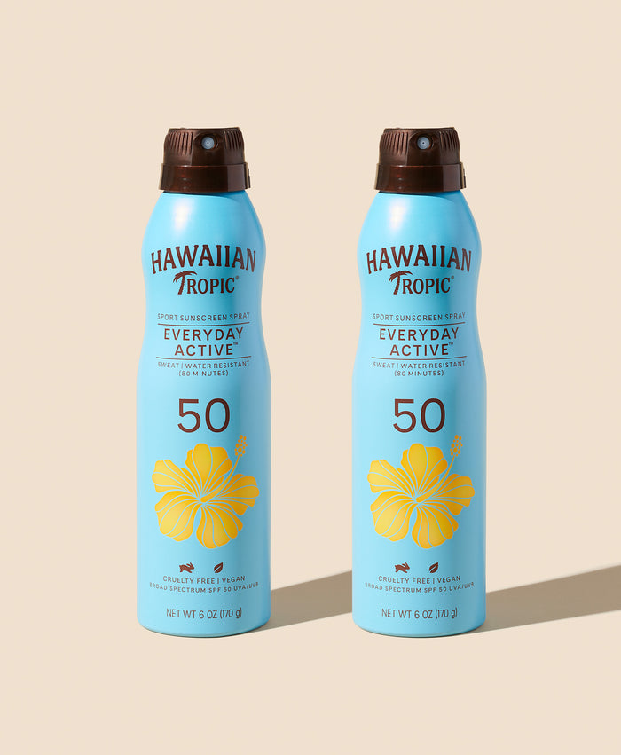 hawaiian tropic Everyday ActiveTM Clear Spray SPF 50 - 2 Pack