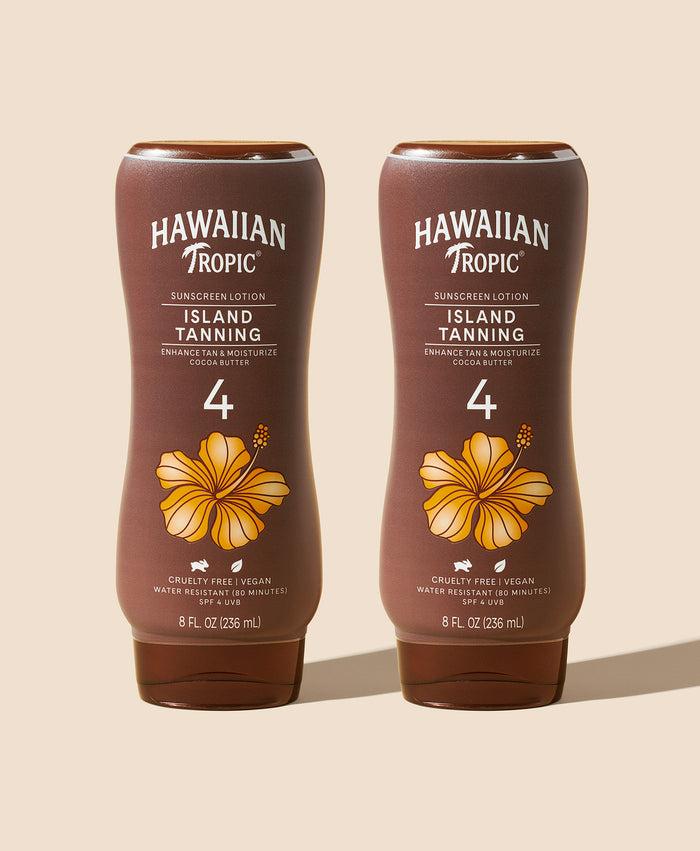 hawaiian tropic Island Tanning Lotion SPF 4 - 2 Pack