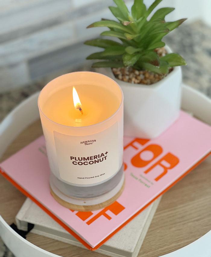 Hawaiian Tropic Plumeria + Coconut Candle