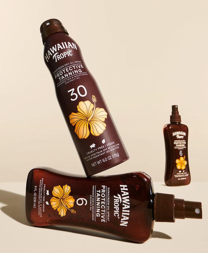 Hawaiian Tropic Island Tanning Oil Pump Spray SPF 6