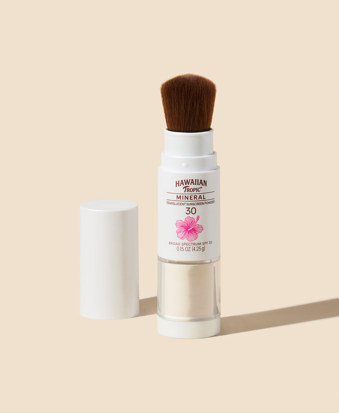 hawaiian tropic Mineral Translucent Sunscreen Powder Brush SPF 30