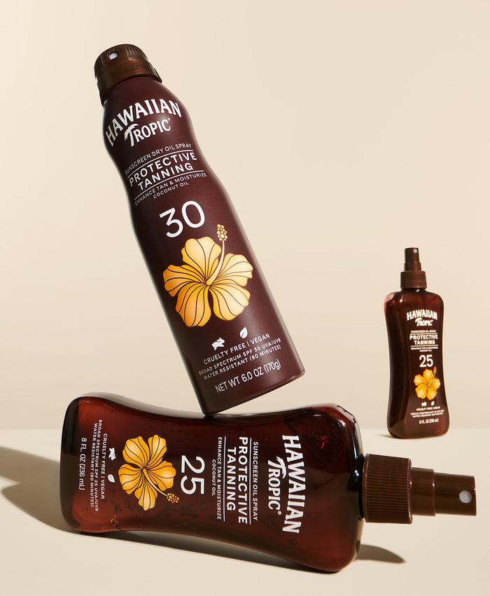 Hawaiian Tropic Protective Tanning Dry Oil Clear Spray SPF 30