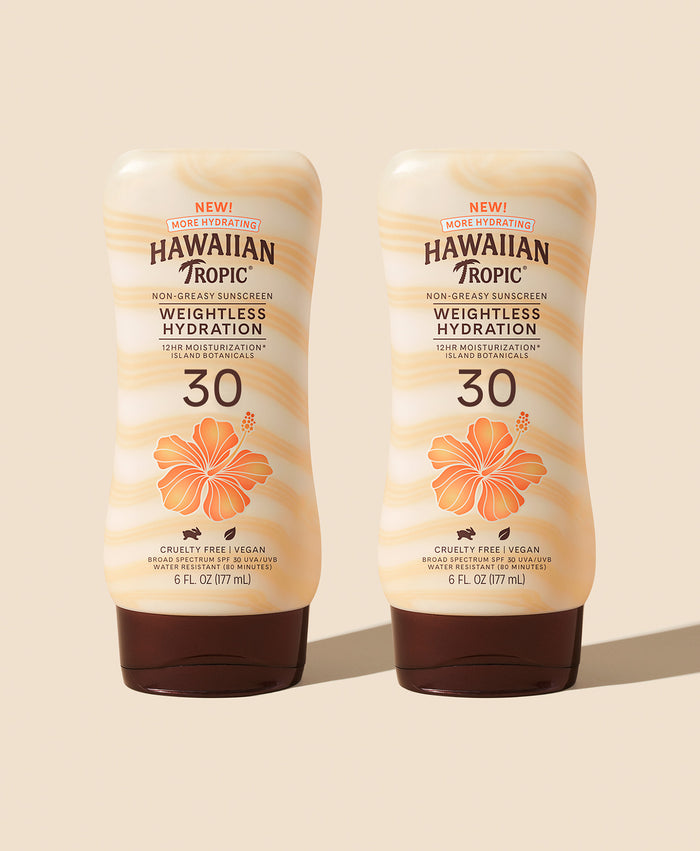 hawaiian tropic Weightless Hydration Lotion SPF 30 - 2 Pack