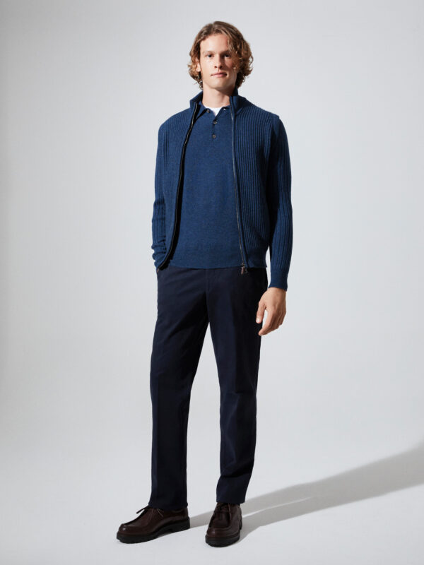 Hawico Inchinnan Rib-Knit Gilet Men Cardigans