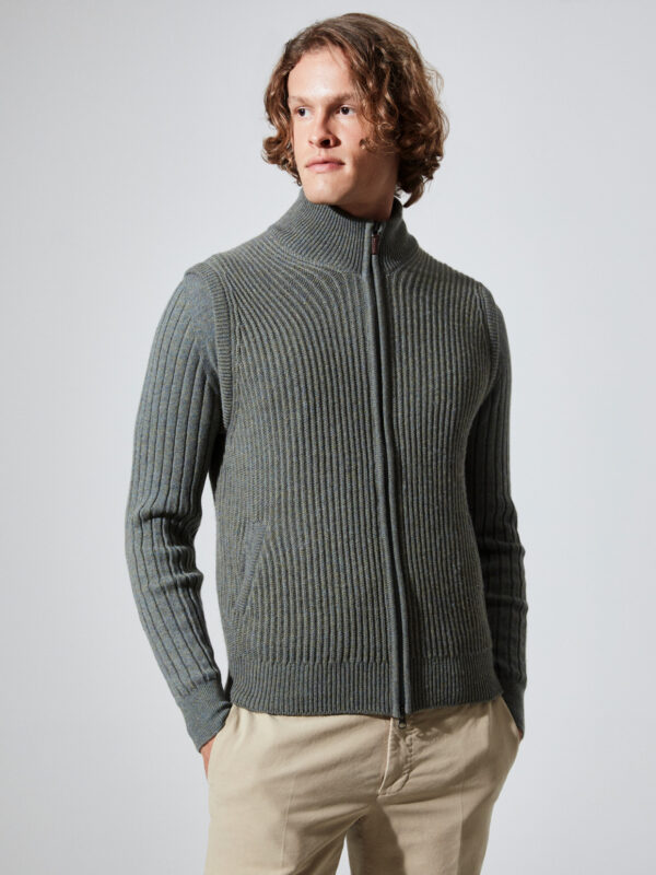 Hawico Inchinnan Rib-Knit Gilet Men Cardigans