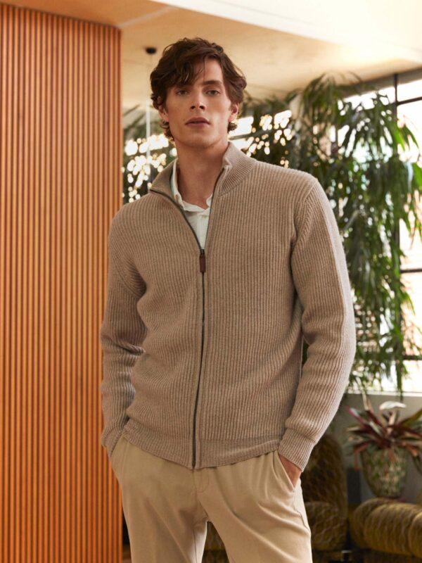 Hawico Inkman Ribbed Cardigan Men Cardigans