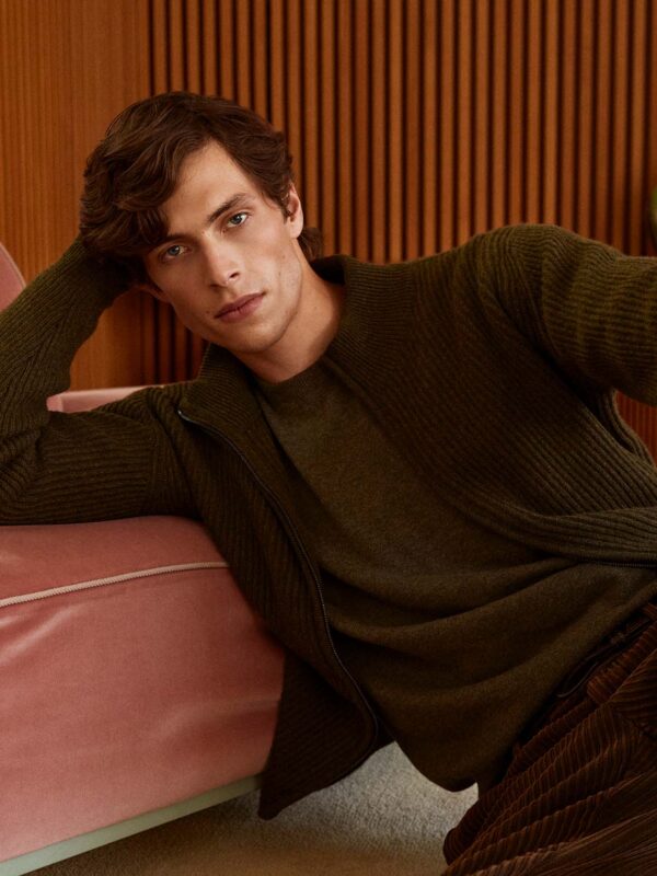 Hawico Inkman Ribbed Cardigan Men Cardigans