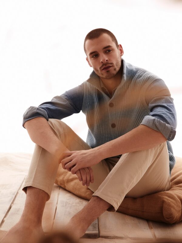 hawico Inverurie Ribbed Knit Gilet Men Cardigans