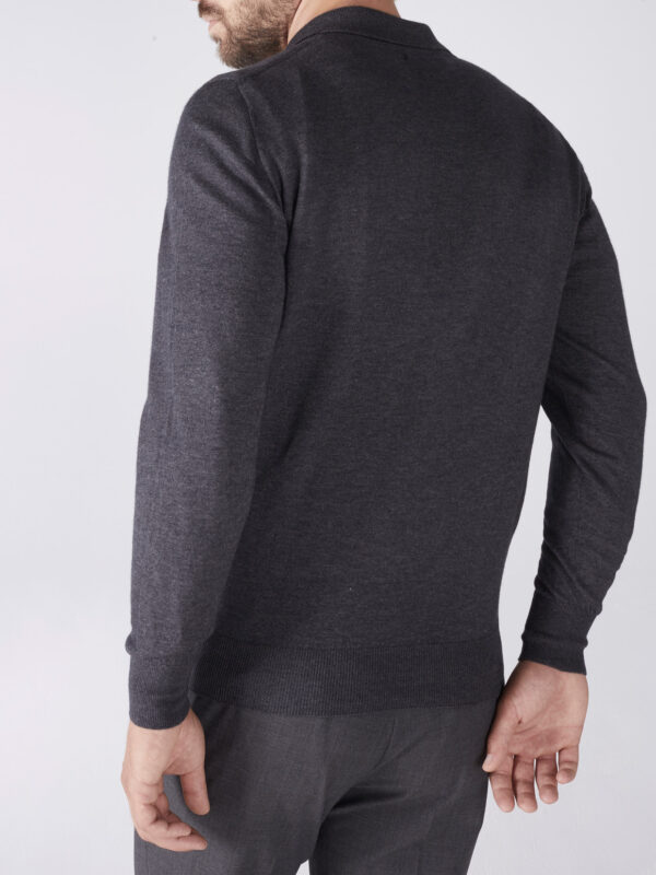 Hawico Jarmen Long Sleeve Polo Men Cashmere Silk