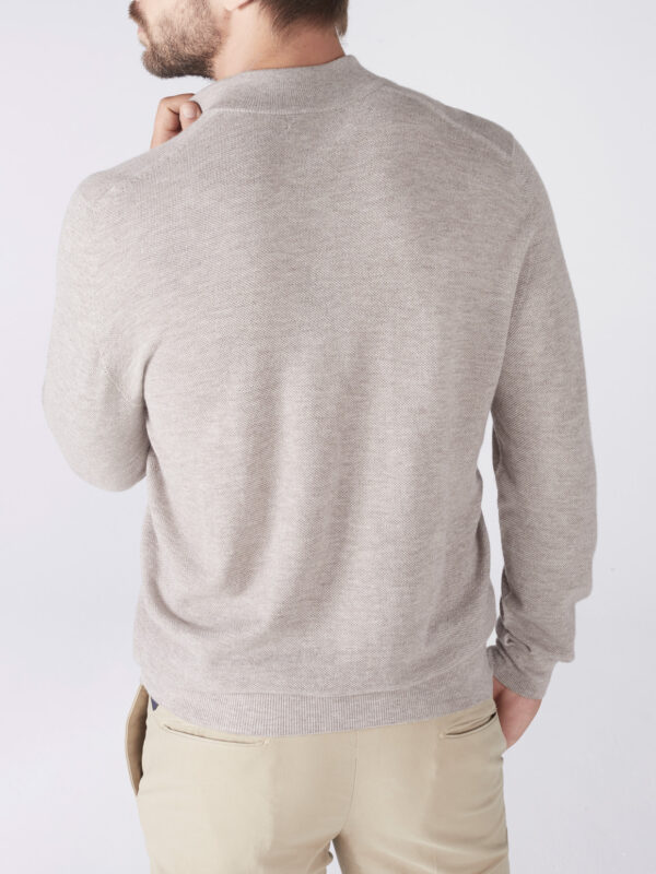 Hawico Joel 1/4 Zip Pullover Men Cashmere Silk