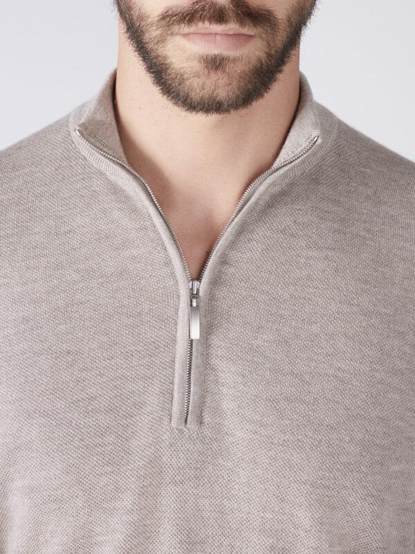 Hawico Joel 1/4 Zip Pullover Men Cashmere Silk