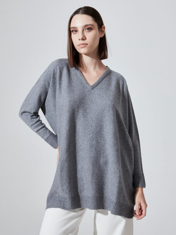Hawico Stanton Oversized V Neck Women Jumper