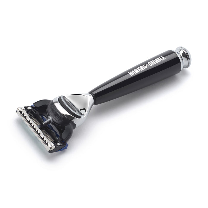 Hawkins & Brimble Black Handle Razor With Gillette ProGlide Fusion Blade