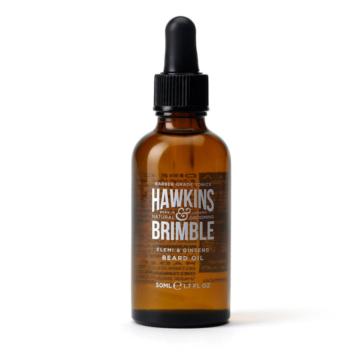 Hawkins & Brimble Eco-Refillable Beard Shampoo + Beard Oil Bundle