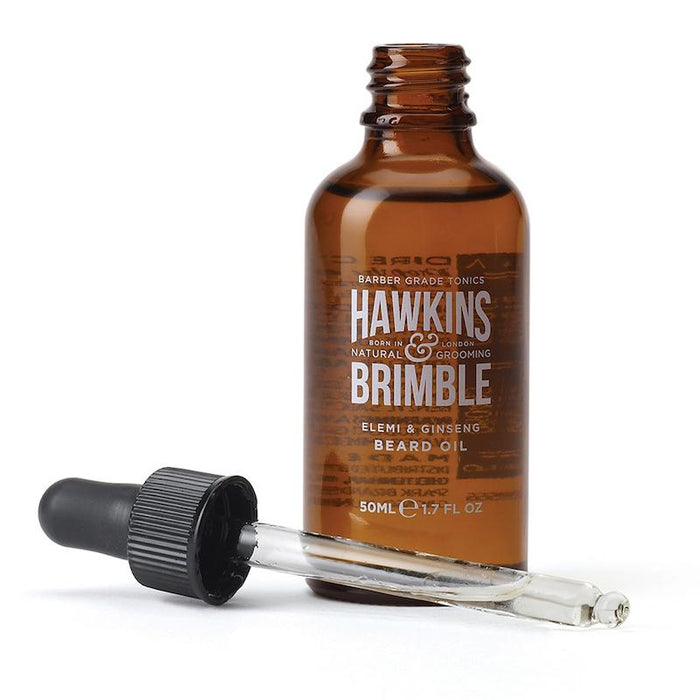 Hawkins & Brimble Eco-Refillable Beard Shampoo + Beard Oil Bundle