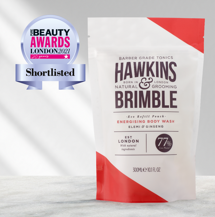 Hawkins & Brimble Energising Body Wash Refill Pouch 10.1 Fl Oz Showering