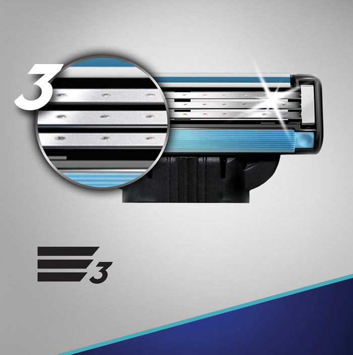 hawkins & brimble Gillette Mach3 Razor Blades (4 pack) Shaving