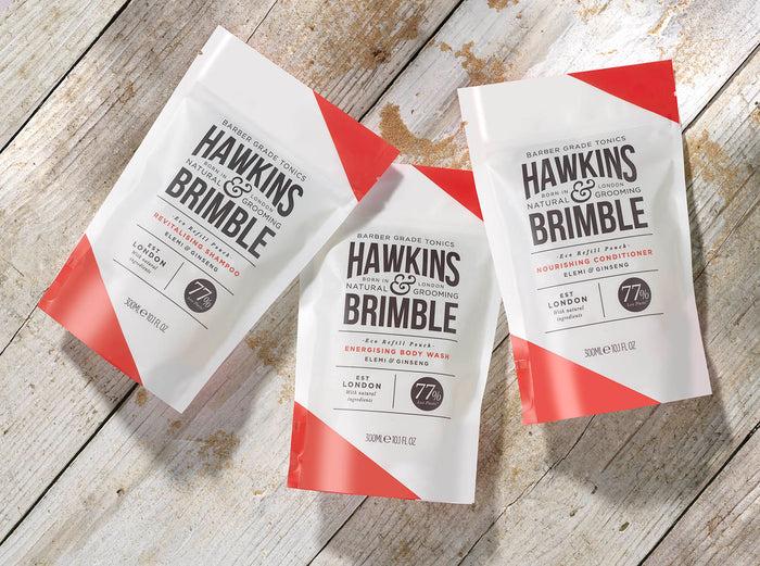 Hawkins & Brimble Hair & Body Refill Pouches Bundle