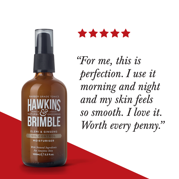 Hawkins & Brimble Oil Control Moisturizer 100ml / 3.3 Fl Oz Skincare