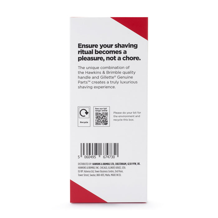 Hawkins & Brimble Wood Handle Razor With Gillette ProGlide Fusion Blade Shaving