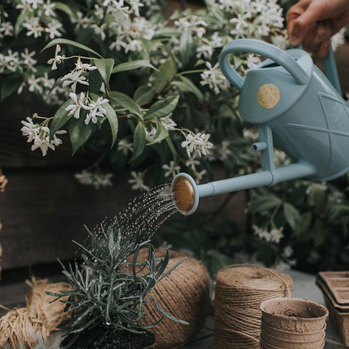 Haws The Bartley Burbler Duck Egg Blue - Two Pint Indoor Plastic Watering Can