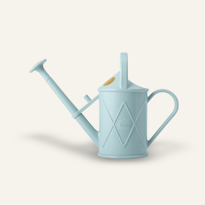 haws The Bartley Burbler Duck Egg Blue - Two Pint Indoor Plastic Watering Can