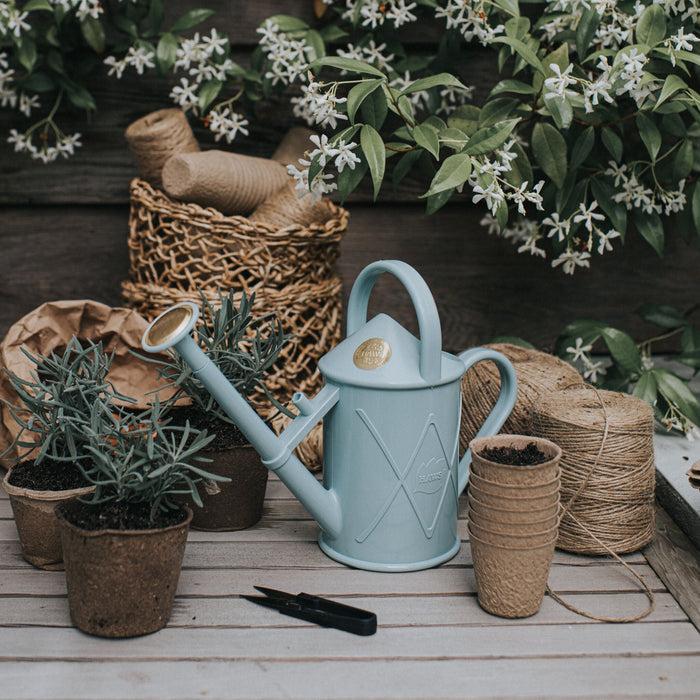 Haws The Bartley Burbler Duck Egg Blue - Two Pint Indoor Plastic Watering Can
