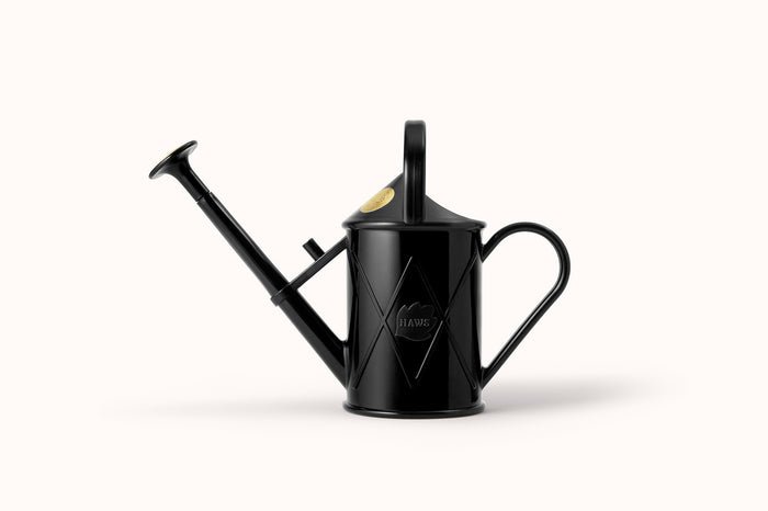 haws The Bartley Burbler Recycled Black - Two Pint Indoor Plastic Watering Can
