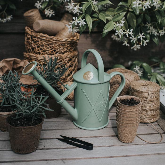 Haws The Bartley Burbler Sage - Two Pint Indoor Plastic Watering Can