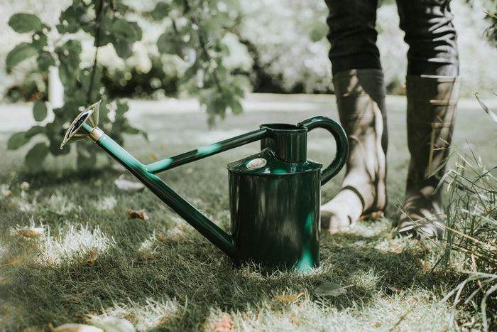 Haws The Bearwood Brook - Balanced Pair - One Gallon Outdoor Metal Watering Can